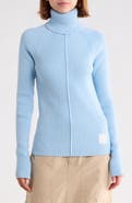Marc Jacobs Ribbed Wool Blend Turtleneck Top