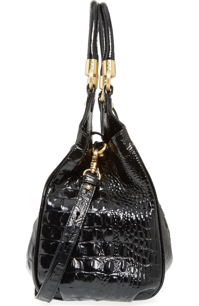 Brahmin Elisa Croc Embossed Leather Shoulder Bag, Alternate, color,