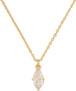 Kate Spade New York signature solitaire cubic zirconia pendant necklace