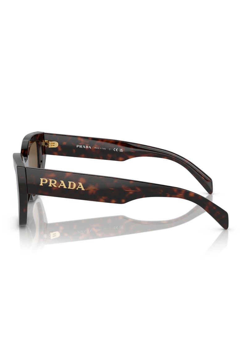 53mm Butterfly Sunglasses, Alternate, color, DARK BROWN