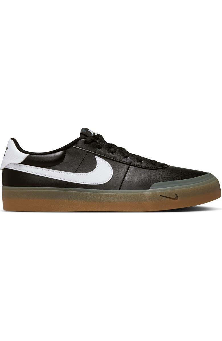 Nike Court Shot Low Top Sneaker, Alternate, color, Black/ White Gum