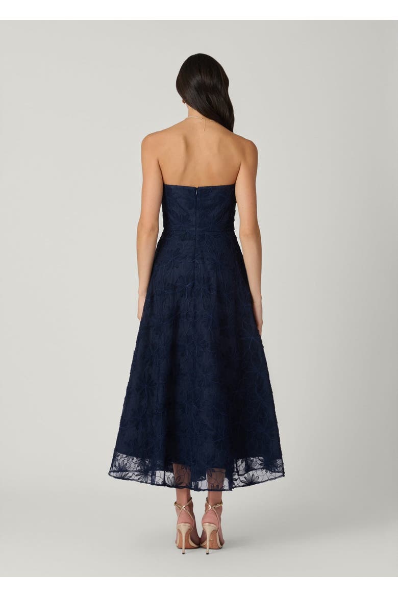 Midnight McCall Embroidered Mesh Dress, Alternate, color, Navy