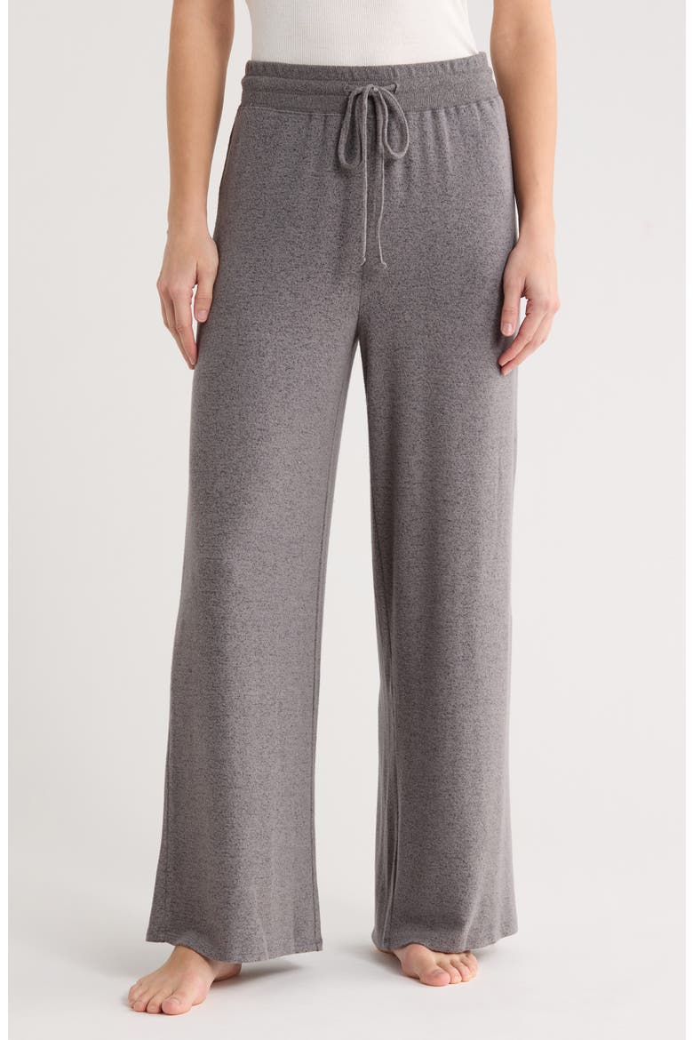 Easy Cozy Wide Leg Pajama Pants, Main, color, GREY CHARCOAL HEATHER