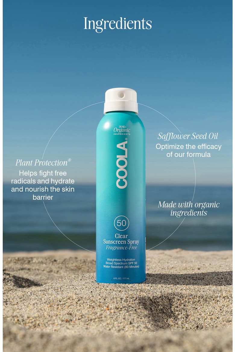 Suncare Classic Sunscreen Spray Fragrance-Free Broad Spectrum SPF 50, Alternate, color, NO COLOR