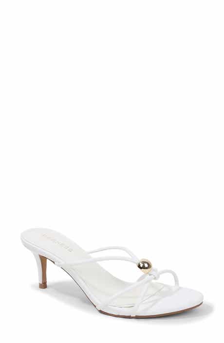 BERNESS <p>Fifi Strappy Heeled Thong Sandal (Women)</p>