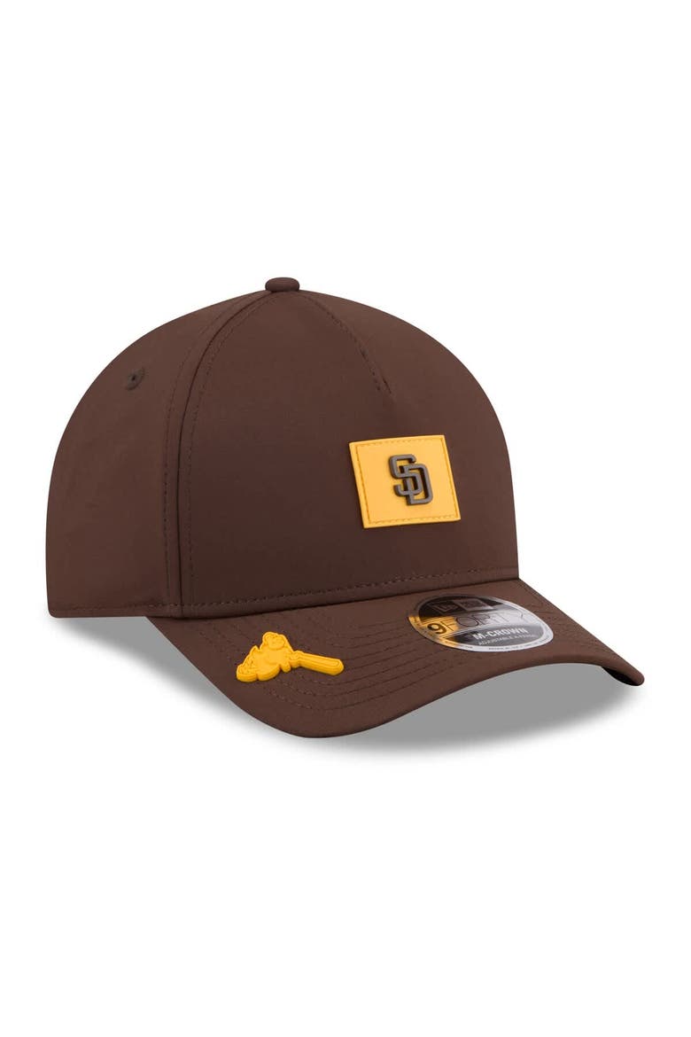 Men's New Era  Brown San Diego Padres 2026 Clubhouse 9FORTY A-Frame Adjustable Hat, Alternate, color, Brown