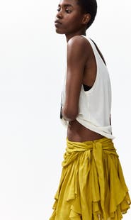H&M Asymmetric Viscose Mini Skirt
