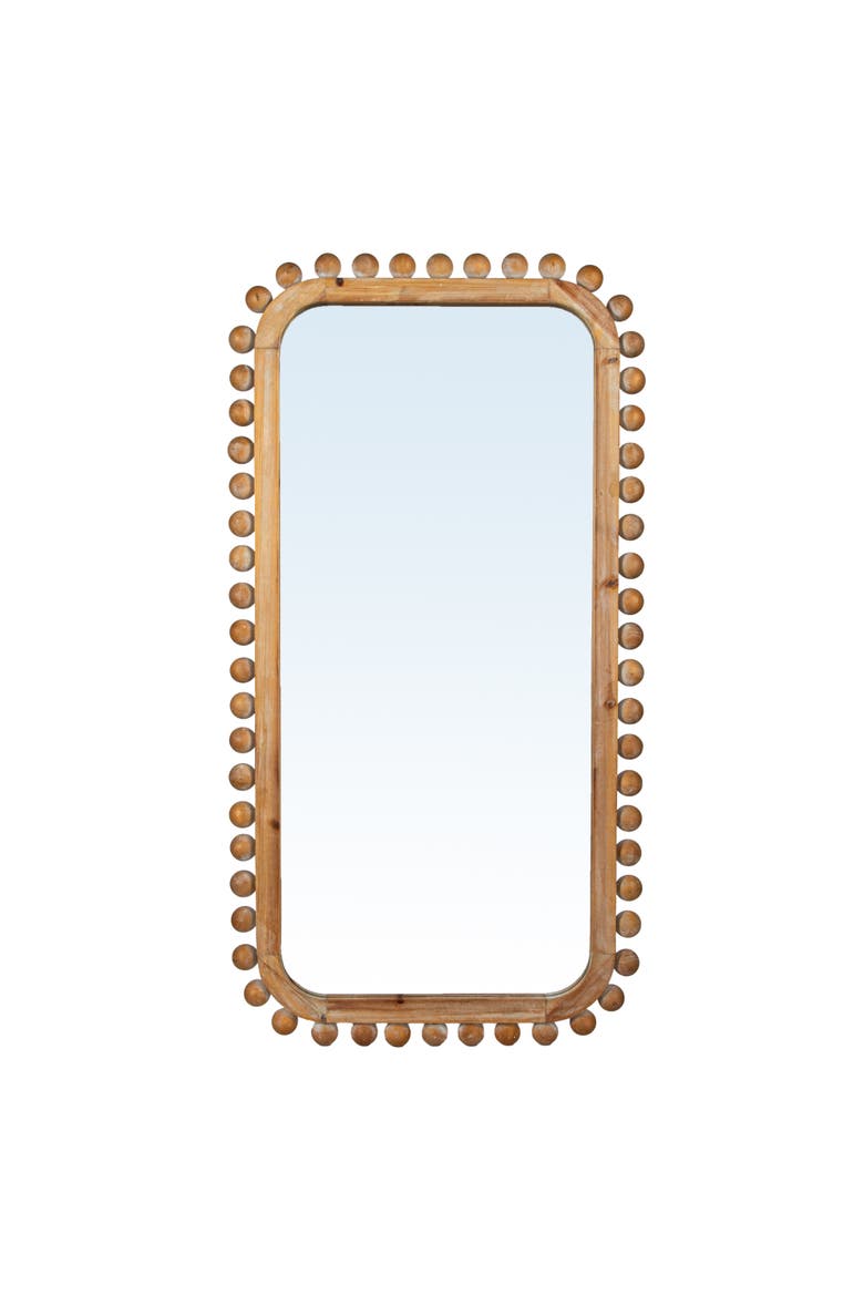 Firwood Boho-Southwestern Rectangular Wall Mirror, Natural, Alternate, color, Natural
