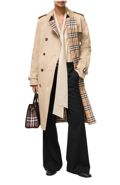Long Gabardine Lakefield Trench Coat