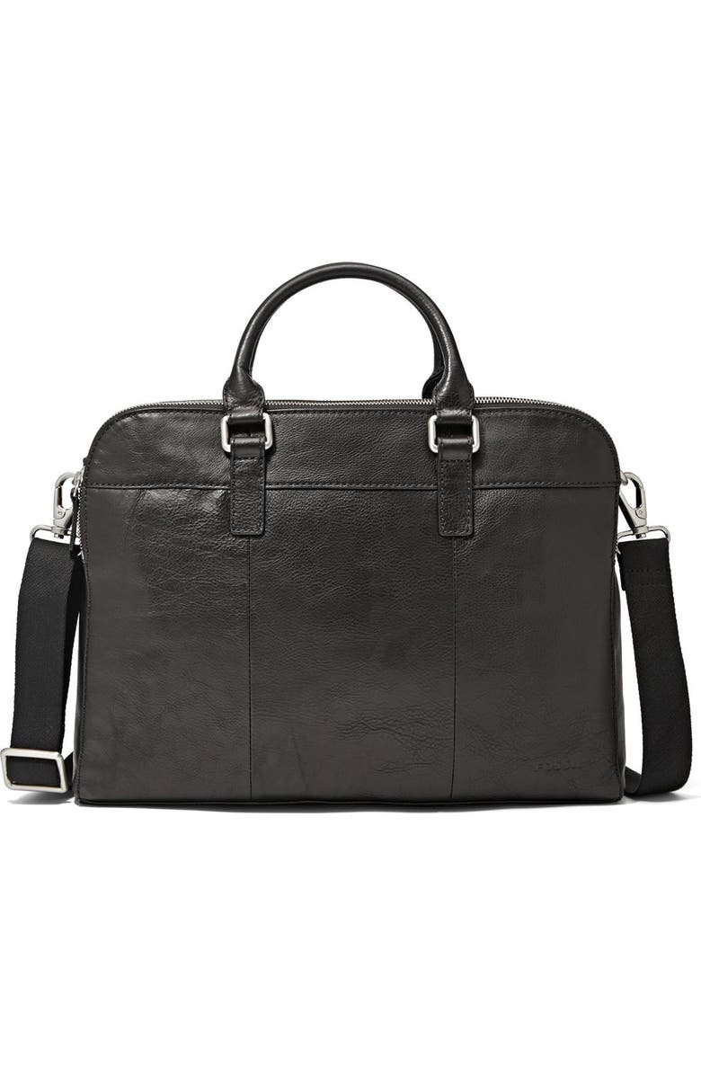 Fossil 'Mercer' Leather Work Bag, Alternate, color,