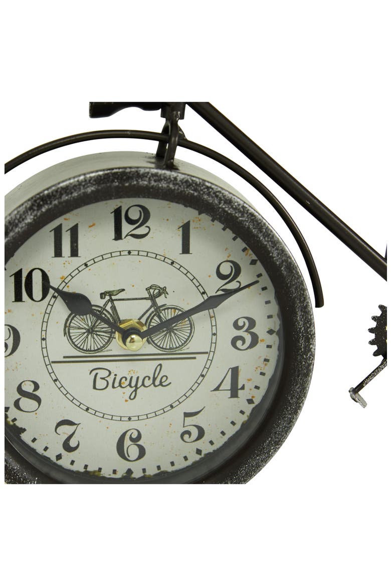Set of 2 Bicycle Clocks, Alternate, color, BLACK