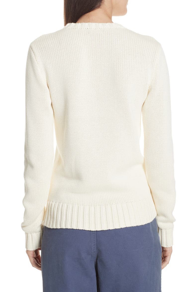 Flag Sweater, Alternate, color, CREAM MULTI