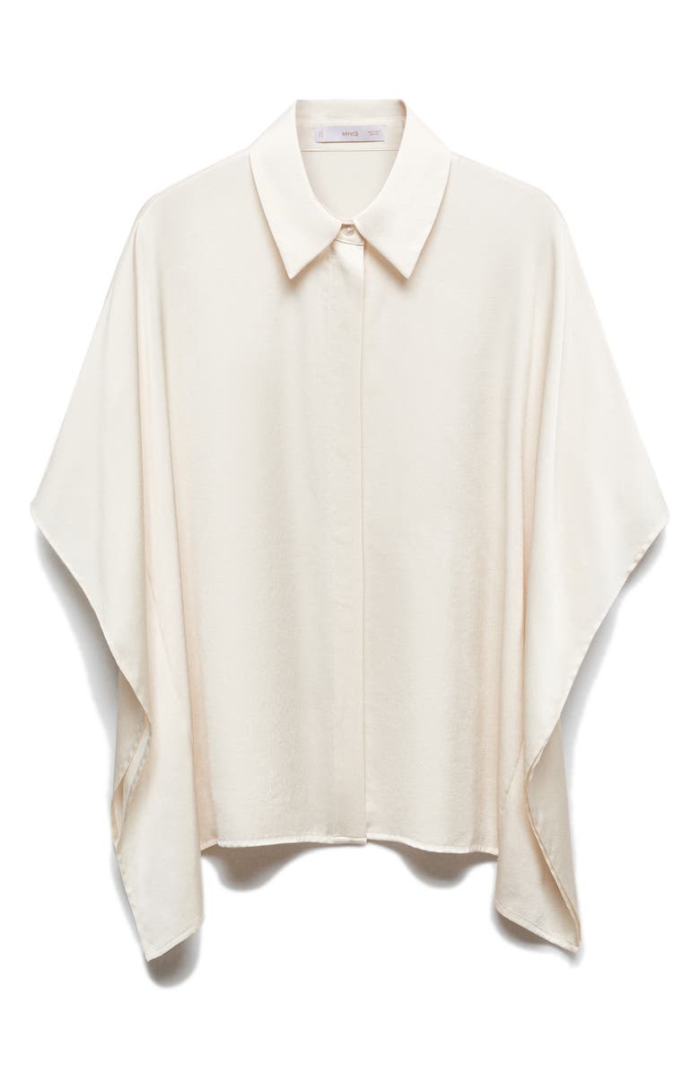 MANGO Short Sleeve Button-Up Shirt, Alternate, color, 