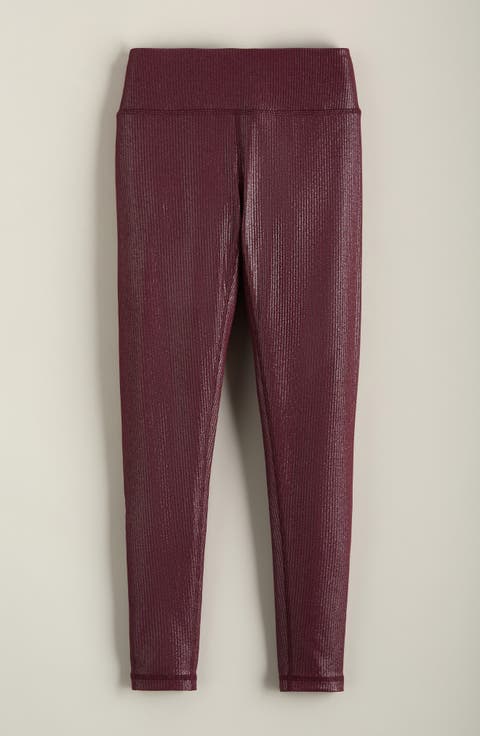 Kids' Sparkle Rib Performance Leggings