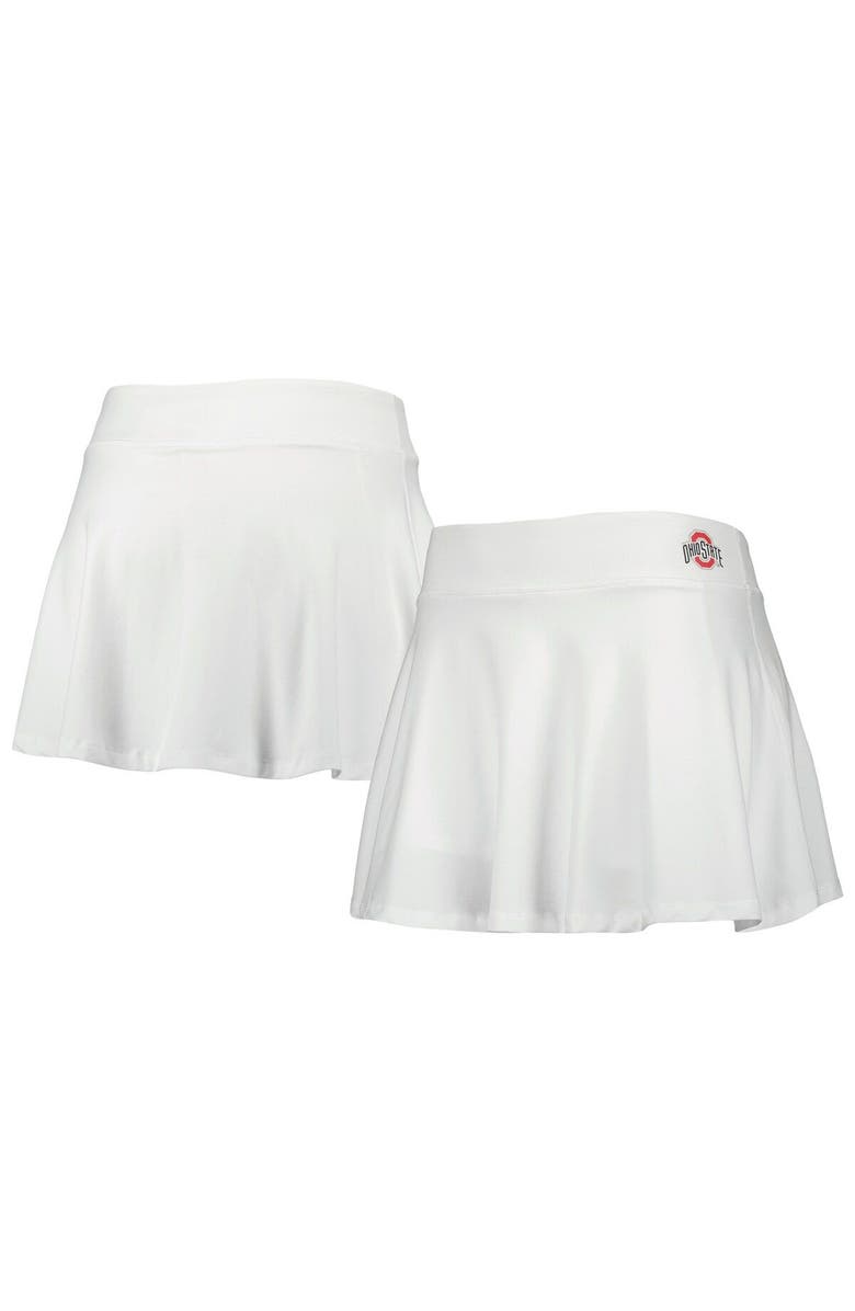 ZOOZATZ Women's ZooZatz White Ohio State Buckeyes Flowy Skort, Main, color, White