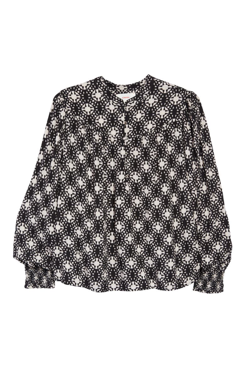 Emilia Balloon Sleeve Blouse, Alternate, color, OCTAVE NIGHT