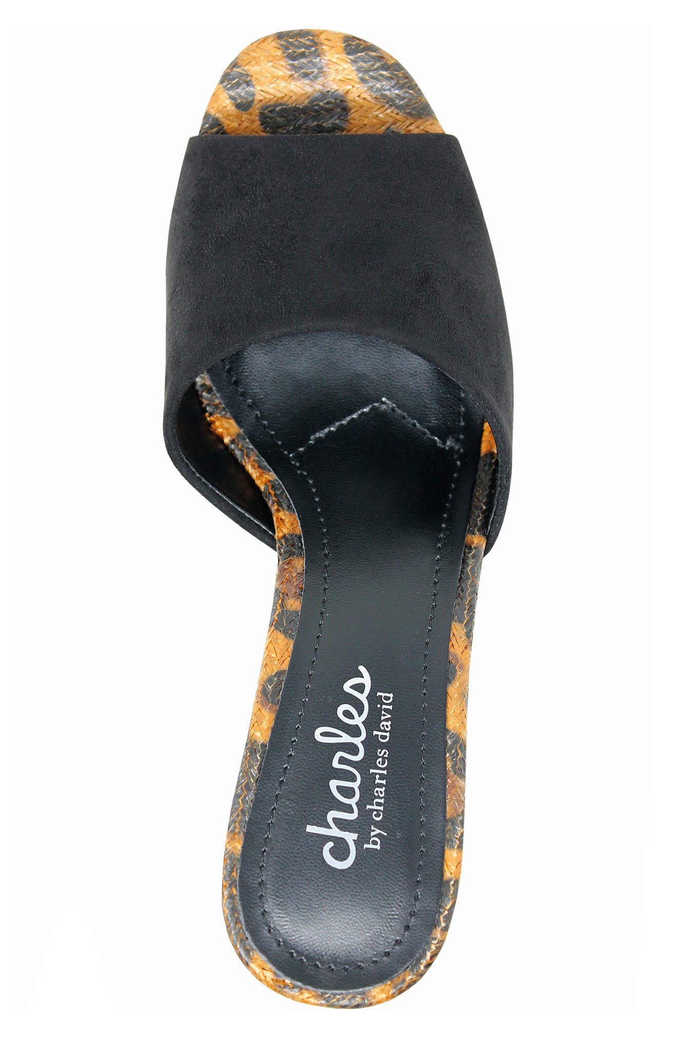 Charles by Charles David Myles Leopard Block Heel Sandal, Alternate, color, 