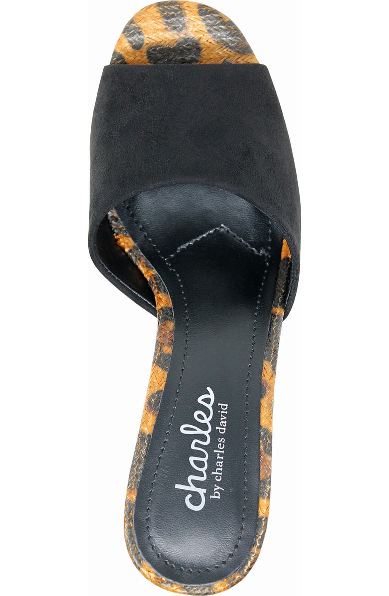 Charles by Charles David Myles Leopard Block Heel Sandal, Alternate, color,