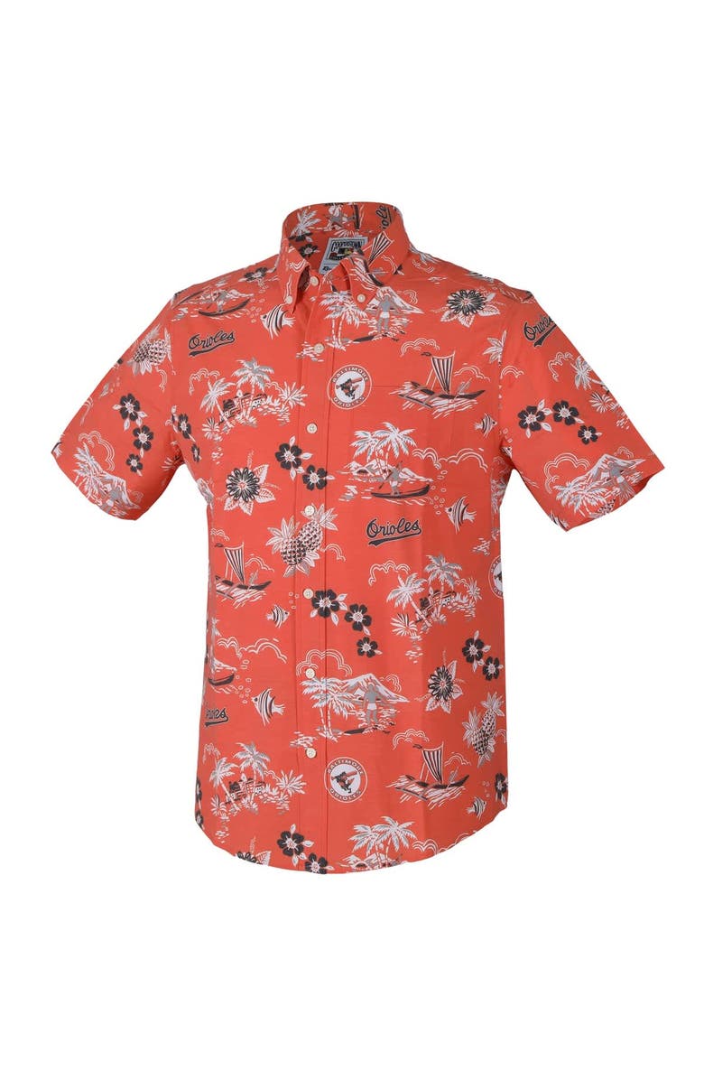 Reyn Spooner Men's Reyn Spooner Orange Baltimore Orioles Kekai Button-Down Shirt, Alternate, color, Orange