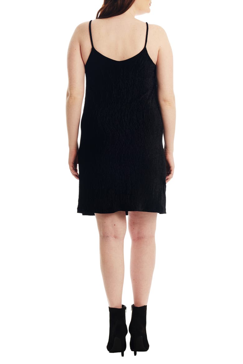 Aurora Plissé Maternity/Nursing Dress, Alternate, color, BLACK