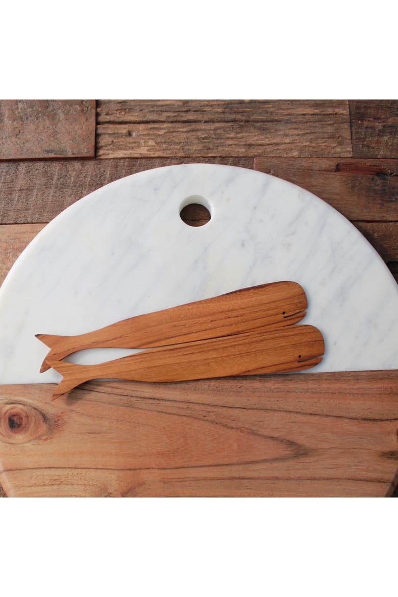 Teak Whale Spreaders - Set of 4, Alternate, color, Teak