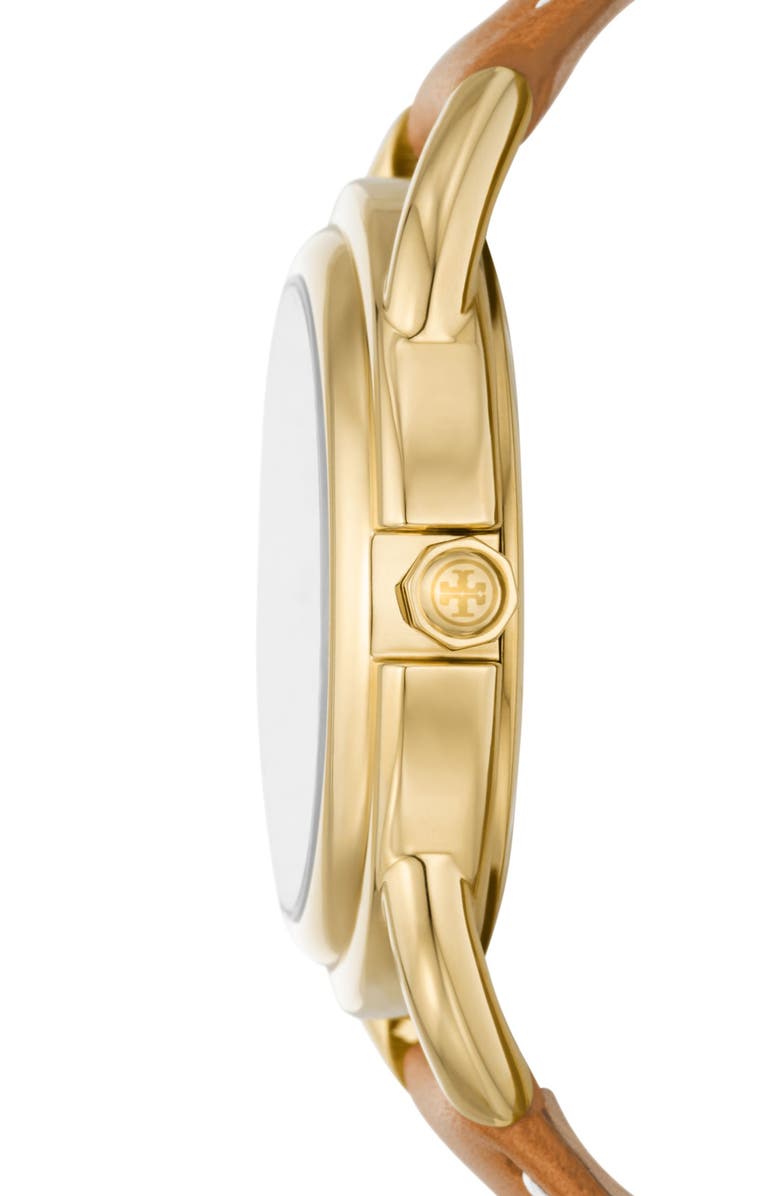 Tory Burch The Miller Leather Strap Watch, 32mm, Alternate, color,