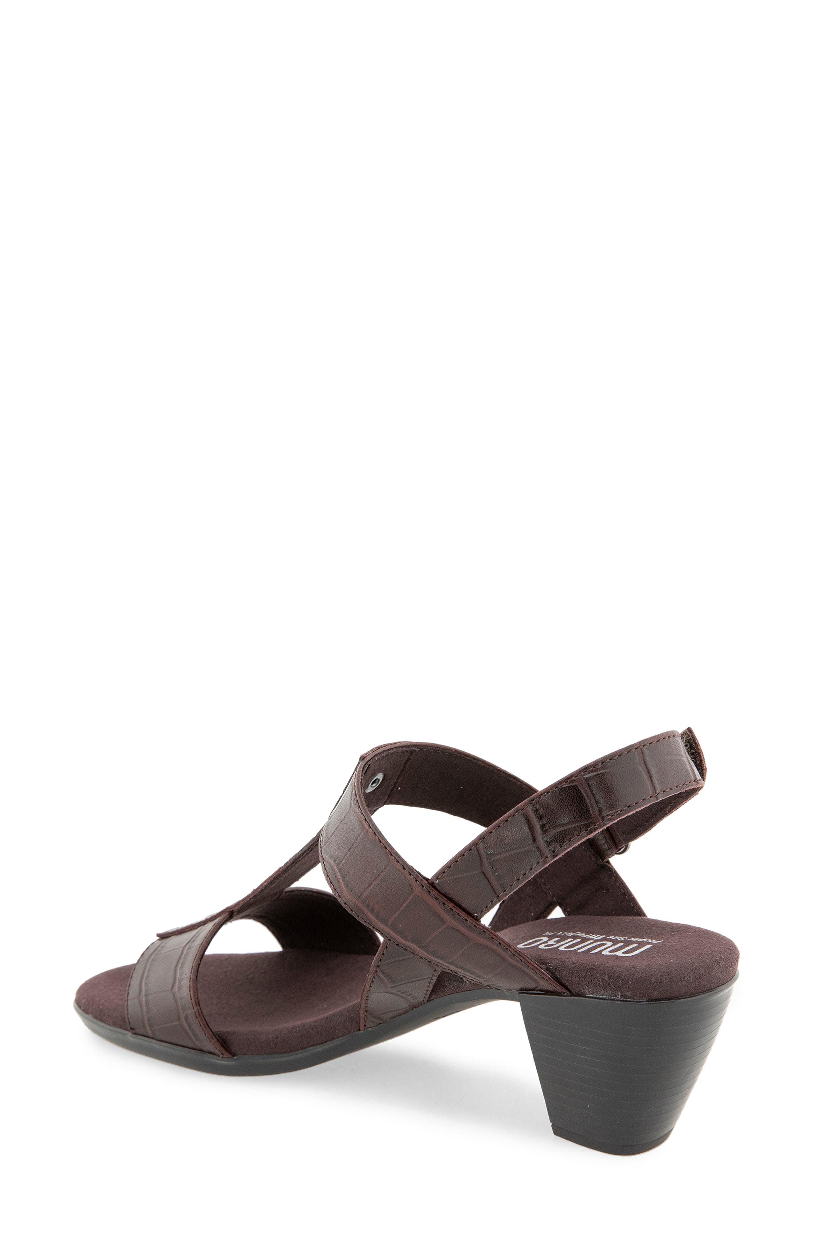 Willow Slingback Sandal, Alternate, color, DARK CHOCOLATE CROCO