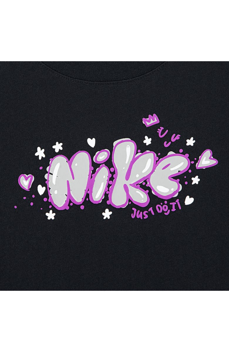 Nike Kids' Essential Cotton Graphic T-Shirt, Alternate, color, Black