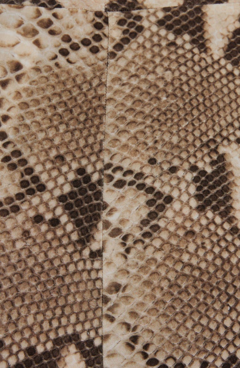 Stella McCartney Python Print Jersey Flare Leg Trousers, Alternate, color,