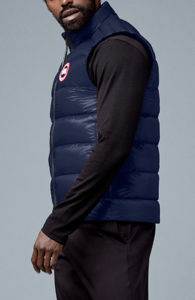 Canada Goose Crofton Water Resistant Packable Quilted 750-Fill-Power Down Vest, Alternate, color, Atlantic Navy