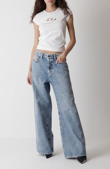 レディース] 90's オールドJクルー ストライプシャツ ブルーx