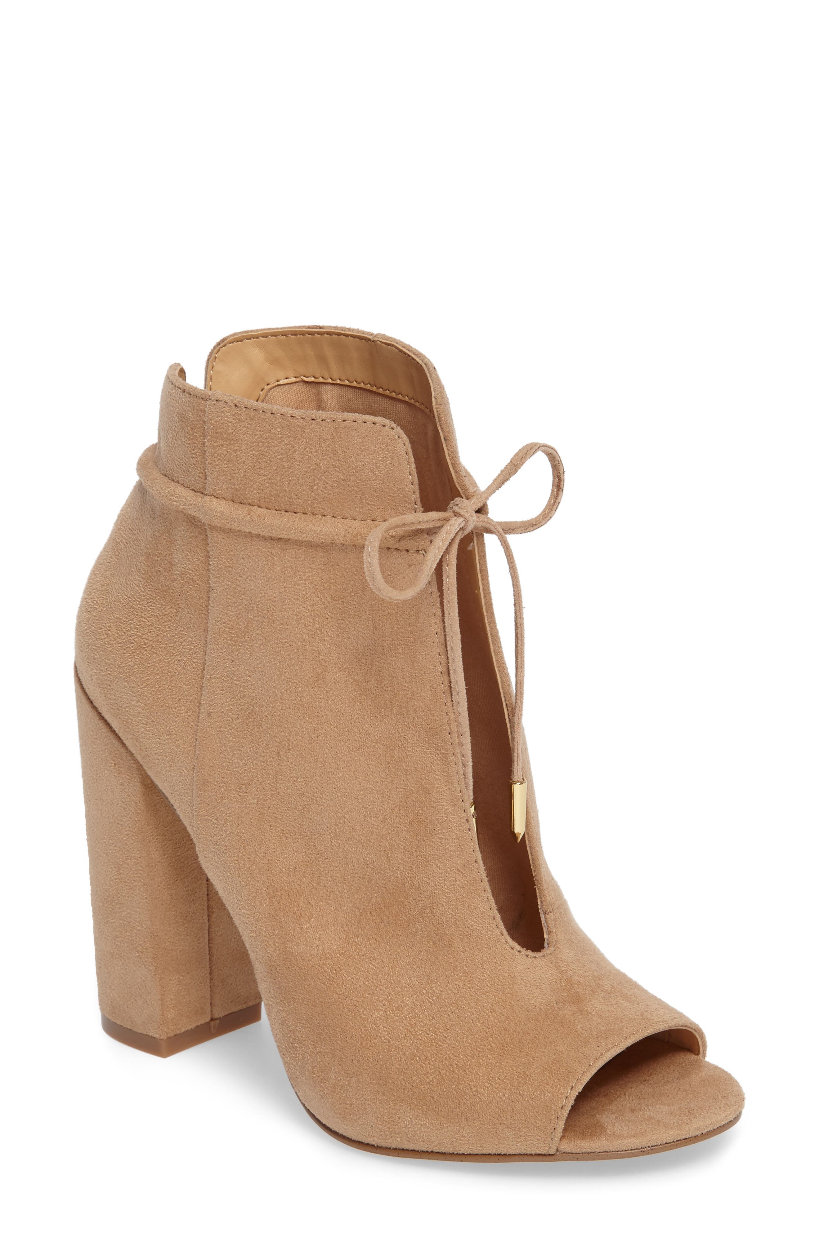 Daya by Zendaya Netty Open Toe Bootie, Alternate, color, 