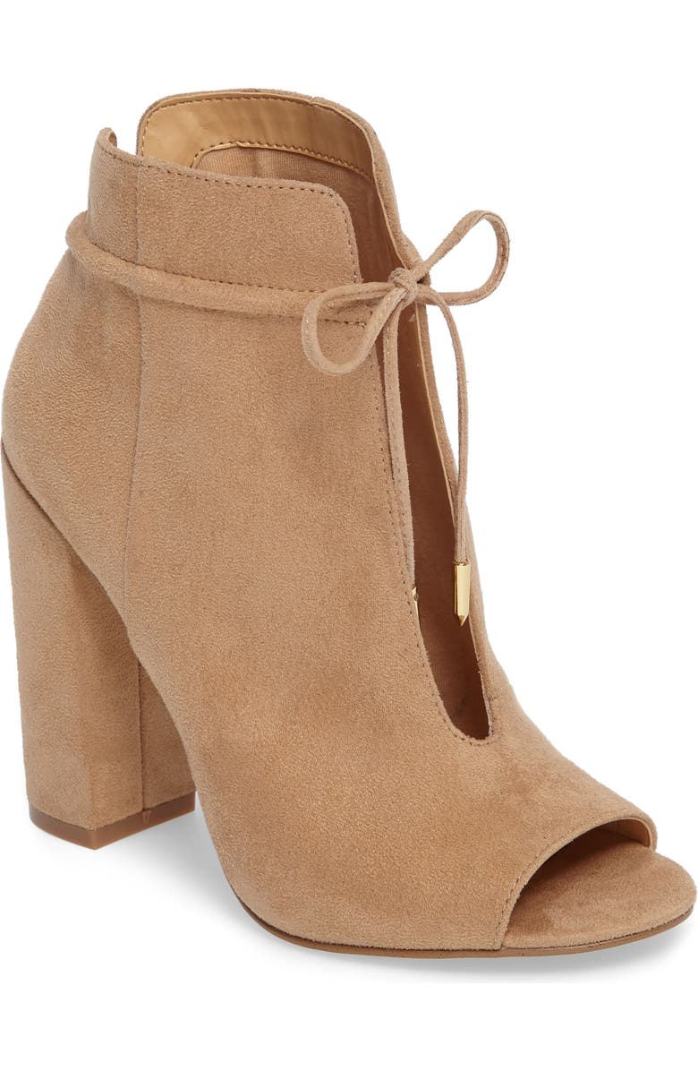 Daya by Zendaya Netty Open Toe Bootie, Alternate, color,