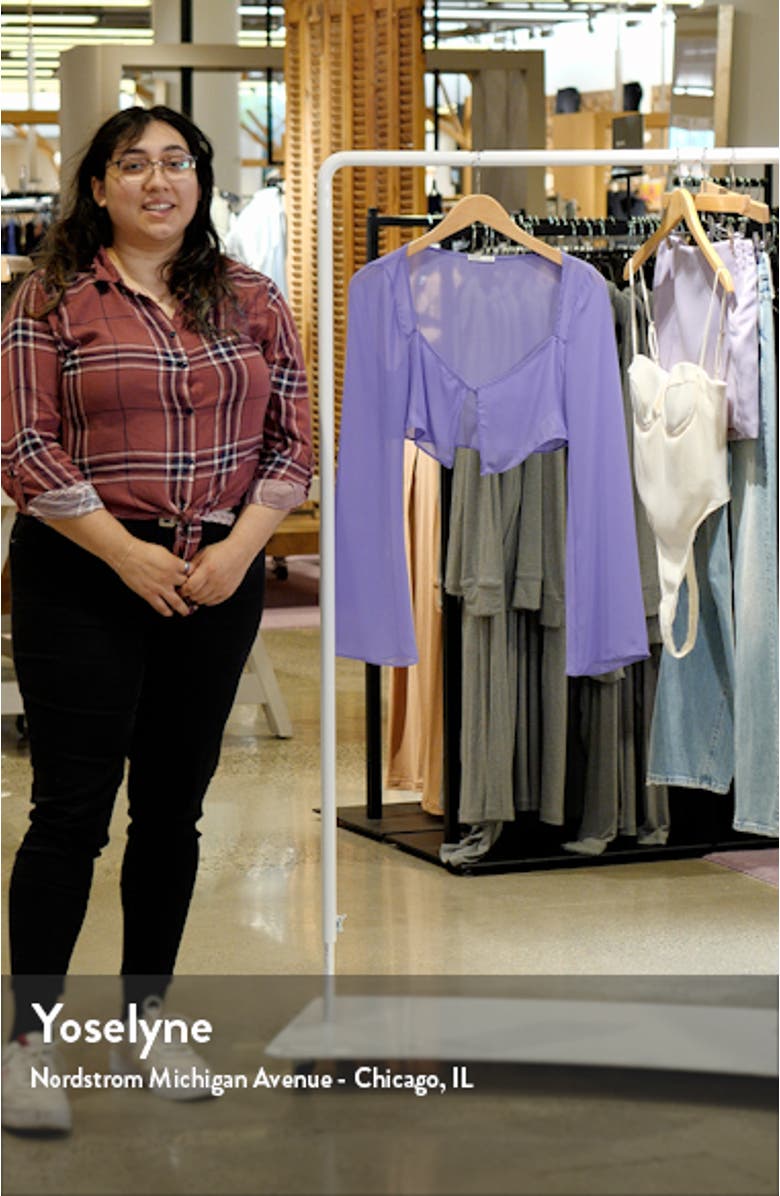 Marseille Georgette Crop Cover-Up Top, sales video thumbnail