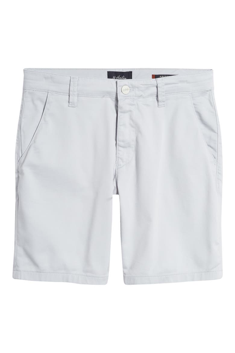 Arizona CoolMax® Slim Fit Flat Front Chino Shorts, Alternate, color, GRAY DAWN COOLMAX