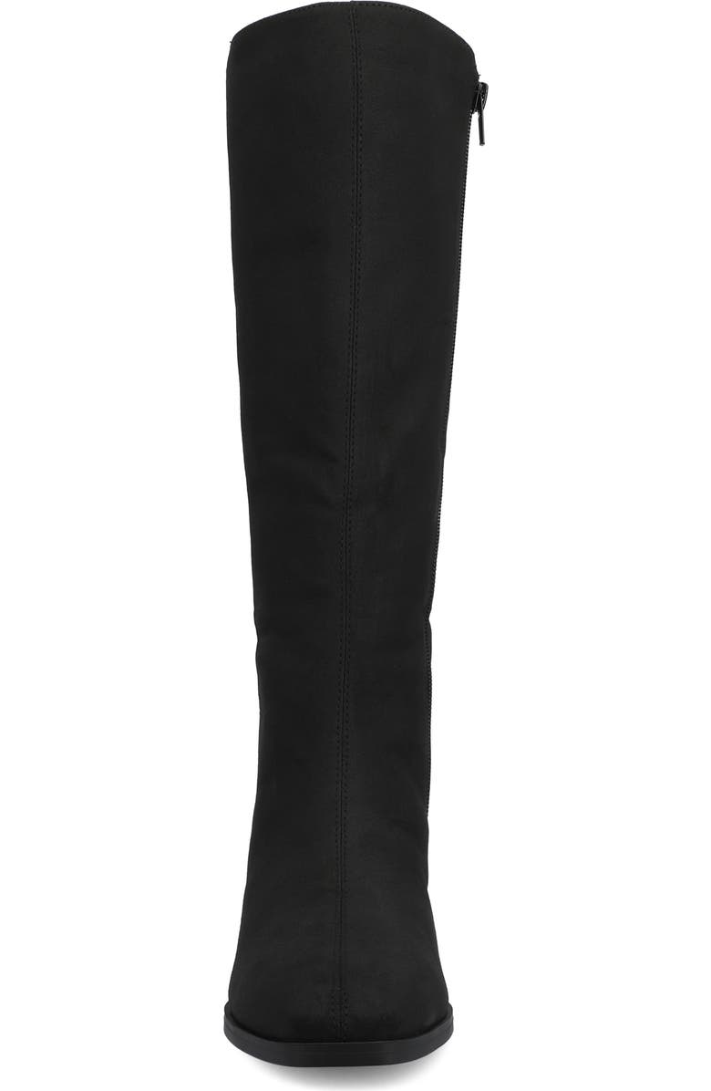 Journee Collection Devri Tall Boots, Alternate, color, Black Suede