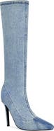 AZALEA WANG Calana Denim Pointy Toe Boot