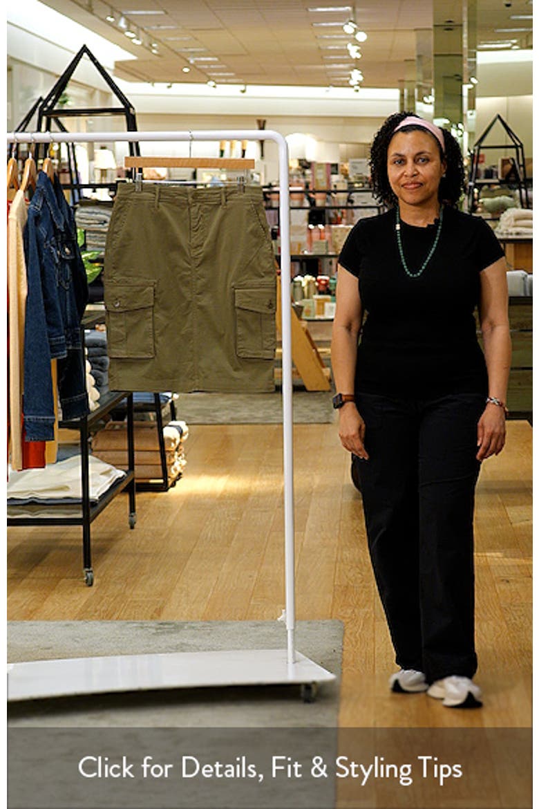 Stretch Chino Cargo Pencil Skirt video