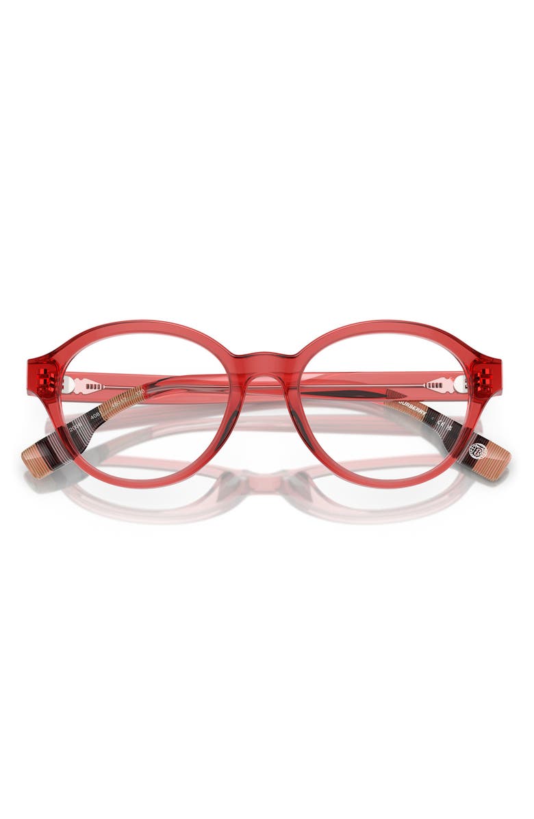 Burberry 48mm Phantos Optical Glasses, Alternate, color, Red / Demo Lens