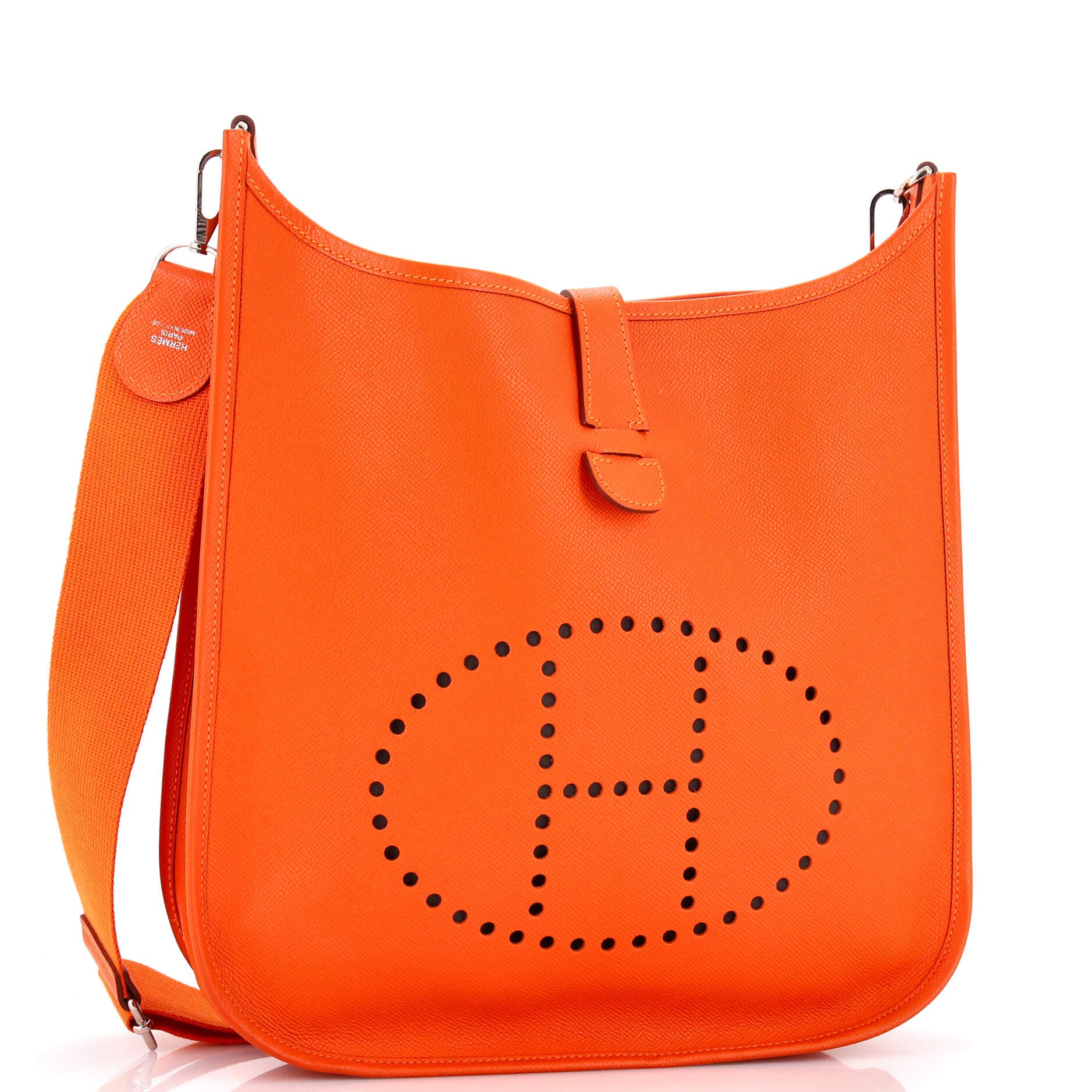 Pre-Owned Hermes Evelyne Bag Gen III Epsom GM, Alternate, color, Feu