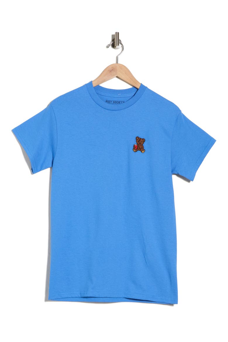Stitch Teddy Cotton Graphic T-Shirt, Alternate, color, BLUE