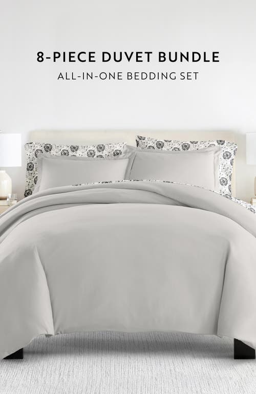 Homespun Bundle Duvet Set In Light Gray