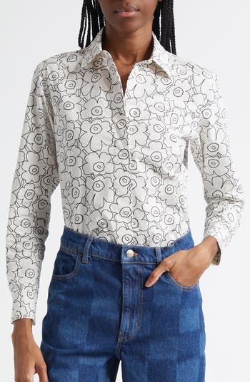 MARIMEKKO[マリメッコ] Pirto Unico Cotton Shirt One Piece Kioski Loisto Piirto Unikko Placement Sweatshirt | Marimekko
