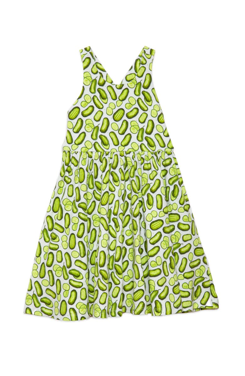 WORTHY THREADS Girls Cross Back Dress, Main, color, Pickles