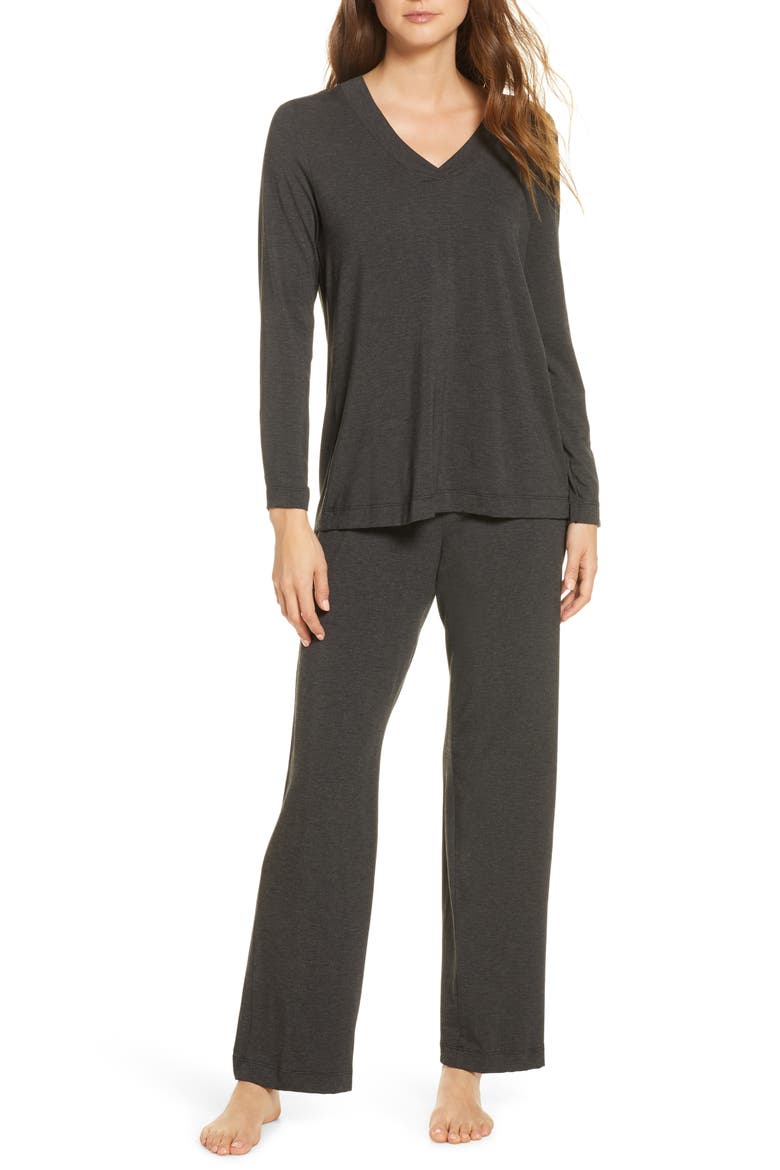 Knit Pajamas, Main, color, CAVIAR