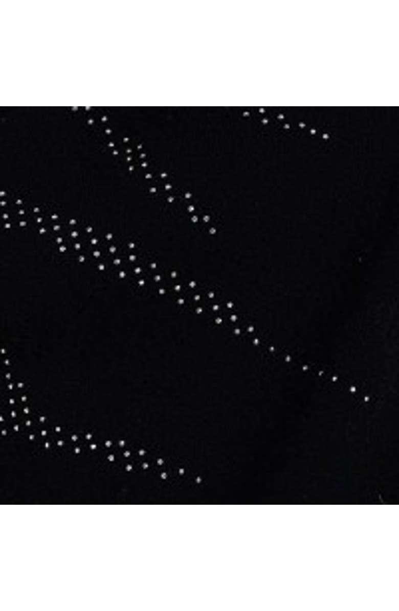 Brodie Pure Cashmere Hot Fix Zebra 100% Cashmere Sweater, Alternate, color, Black