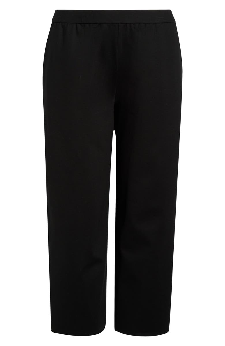 Eileen Fisher Wide Leg Ankle Pants, Alternate, color, Black