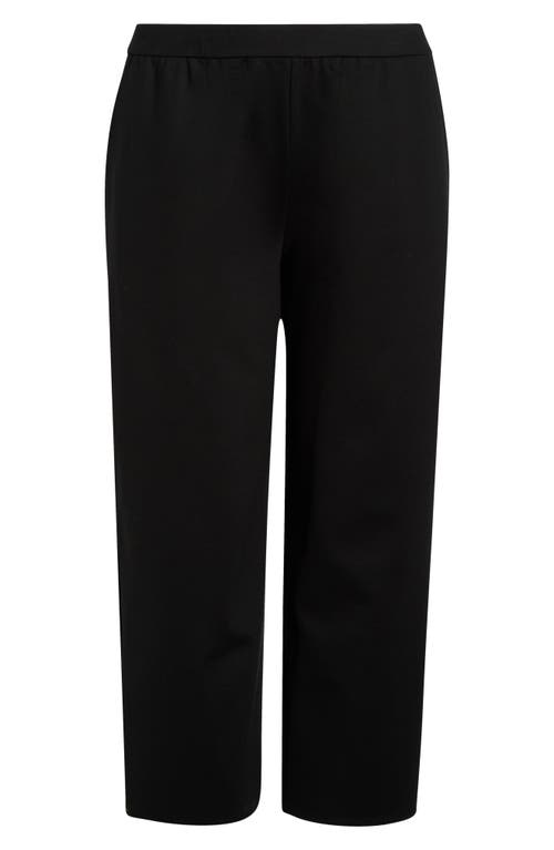 Eileen Fisher Wide Leg Ankle Pants In Black