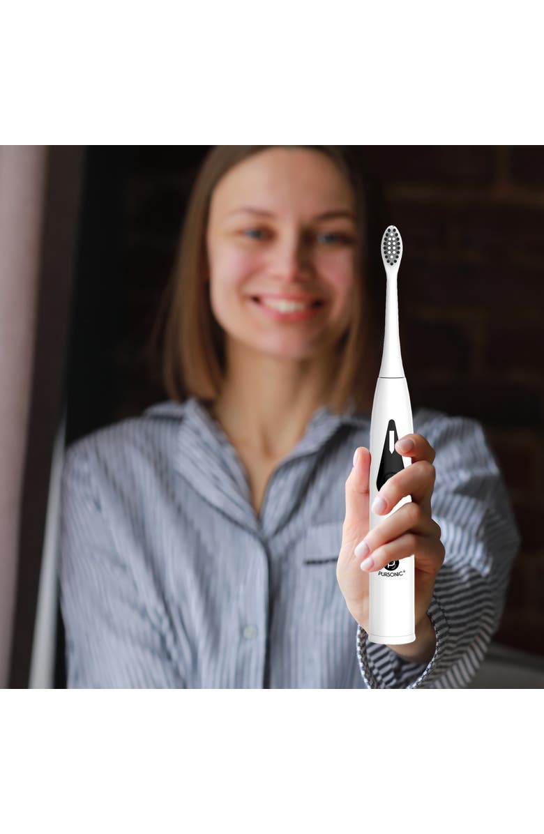 PURSONIC Mario Lopez Triple-Head Electric Tooth Wizard - 30,000 Strokes Per a Minute, Alternate, color, 