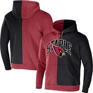 STAPLE Men's NFL x Staple Cardinal Arizona Cardinals Split Logo Pullover Hoodie